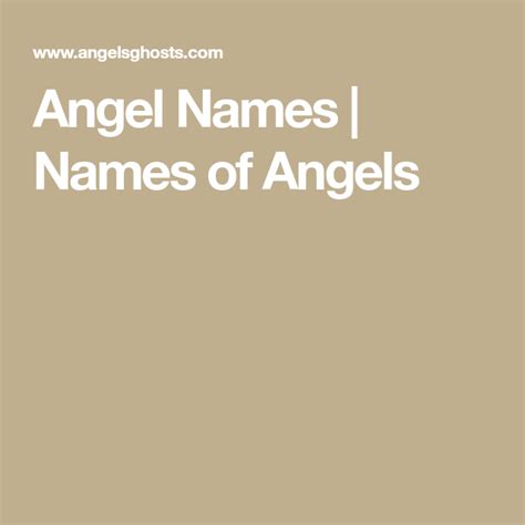 Angel Names Names Of Angels Names Of Angels Angel Names List Angel