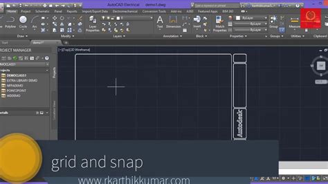 Autocad Electrical Snap And Grid 012 Youtube