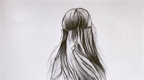 How To Draw A Girl With Wavy Hair For Begginers Wavy Hair Drawing