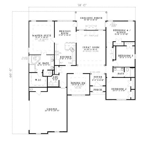 House 13445 Blueprint Details Floor Plans