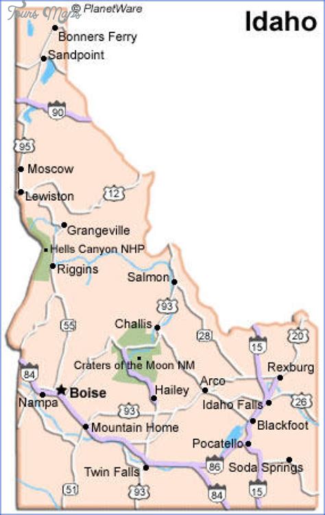 Idaho Tourist Map Vrogue Co