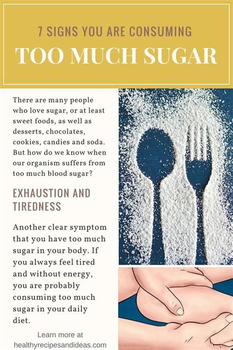 7 Signs You Are Consuming Too Much Sugar Health Diet Organic Health