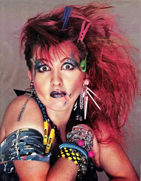 Punk Rock Girl Cyndi Lauper Red Hair Blue Eyes The Wedding Singer