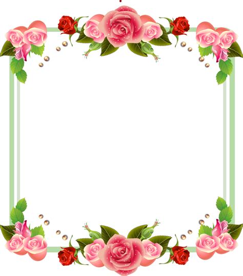 Floral Frame Png Download Png Image Floral Frame Png Png