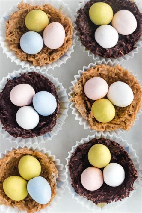 Easy No Bake Easter Egg Nests Recipe Easter Nest Treats Yummy