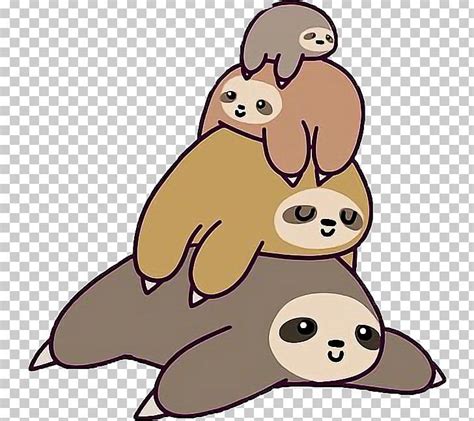 Three Toed Sloth Sticker T Shirt Drawing Png Clipart Animal Artwork
