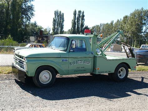 Antique ford tow truck