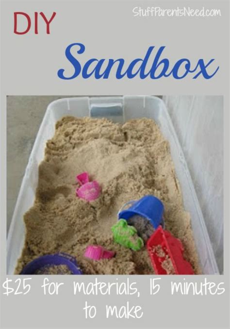 Build A Kids Sandbox For 25 And In 15 Minutes In 2020 Kids