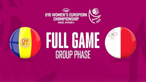 Andorra V Malta Full Basketball Game Fiba U Women S European Championship Fiba U