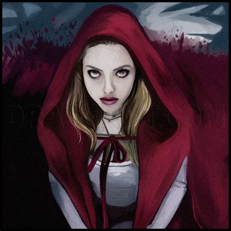 how to draw amanda seyfried red riding hood step by step drawing guide by dawn dragoart