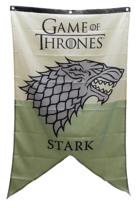 Game Of Thrones Welcome Stark Banner Nylon Indoor Outdoor Flag 3x5