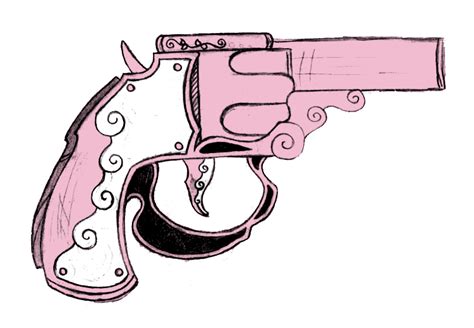 Cool Pencil Drawings Book Art Drawings Pistol Drawing Pink Pistol