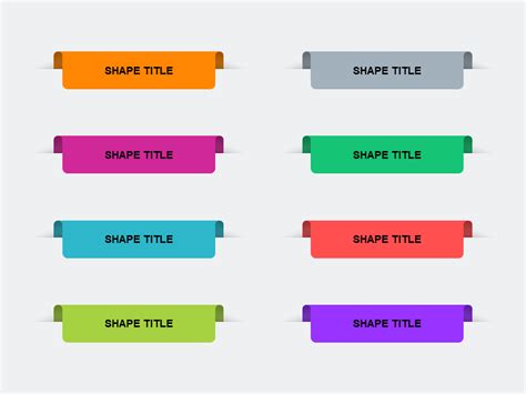 Folding Title Bar Powerpoint Templates Powerpoint Free