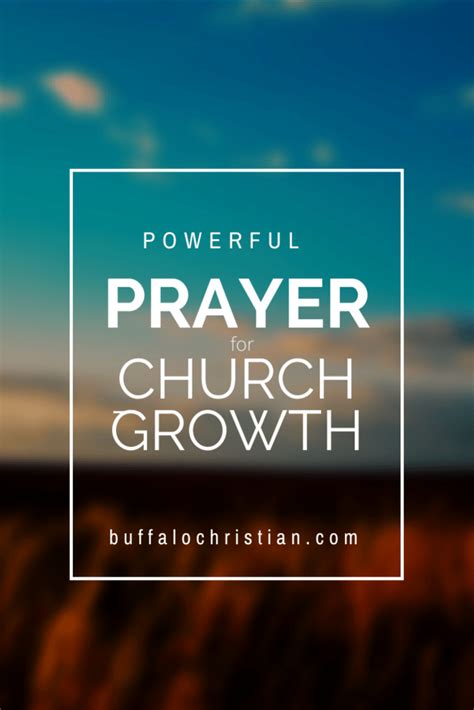 50 Powerful Prayers For Church Growth Buffalo Christians