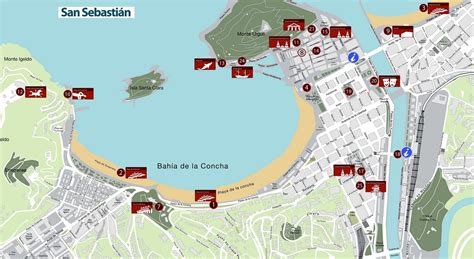 San Sebastian Old Town Map