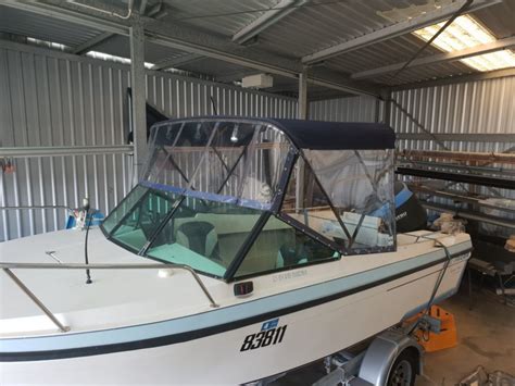 Bimini recover, new side clears and refit of front clears - Bryson Canvas