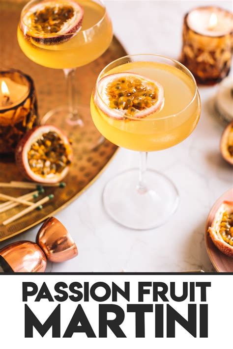 Passion Fruit Martini Recipe Fruity Cocktails Passion Fruit