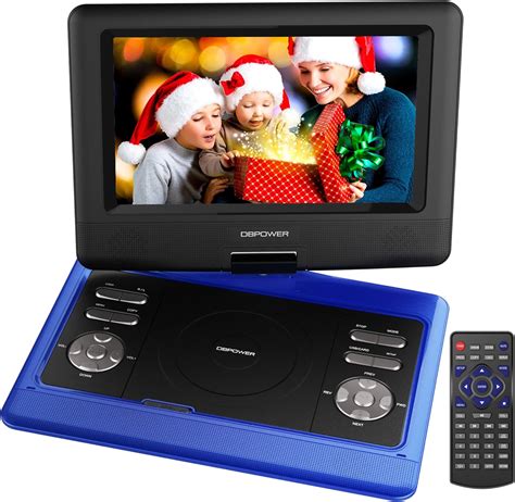 Dbpower 105 Portable Dvd Player 3 Hours Rechargeable Battery Swivel