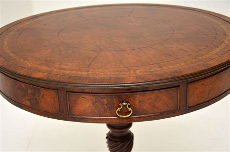 Antique Mahogany Leather Top Revolving Drum Table Marylebone Antiques