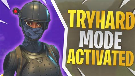 Tryhard Mode Activated Fortnite Gameplay Youtube
