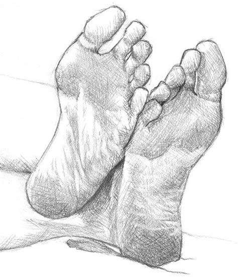 Feet Drawing Pencil Sketch Colorful Realistic Art Images Drawing