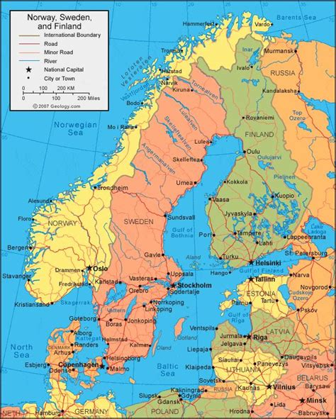 Sweden Map Sweden Map Location Northern Europe Europe