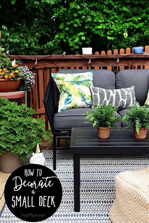 Maximize Outdoor Space Learn How To Decorate A Small Deck Small Deck