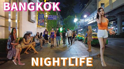 Bangkok Nightlife So Many Freelancers On Sukhumvit Road And Thermae Youtube