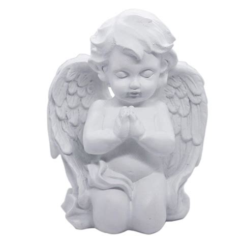 Buy Kneeling Praying Cherub Angel Wings Statue Figurine Indoor Outdoor