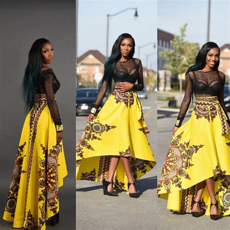 Skirt Summer Autumn 2018 Hot African Fashion Printing Top Short After