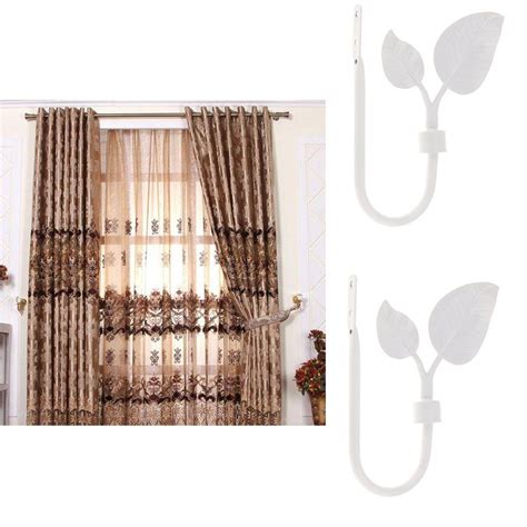 Jili Online 2piece Unique Metal Leaf Curtain Hook Window Drapery