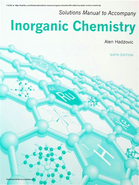 Solutions Manual Inorganic Chemistry 6th Pdf Pdf