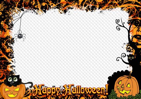 Happy Halloween Photo Frame Template Psd Png