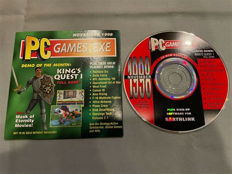 Pc Gamesexe Computer Video Game Magazine Demo Disc Cd November 1998