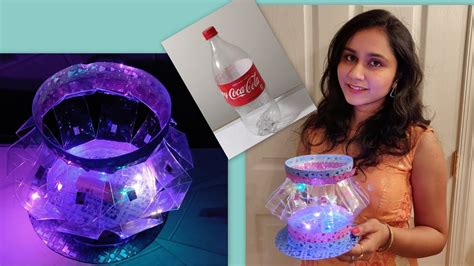 Plastic Bottle Craft Idea Diy Lamp Made Out Of Plastic Bottlesdiwali
