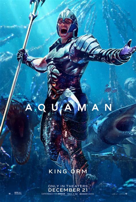 Aquaman 2018 Character Poster Patrick Wilson As Ormocean Master