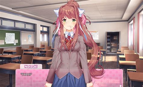 Just Discovered That For Some Reason Loading A Save From When Monika