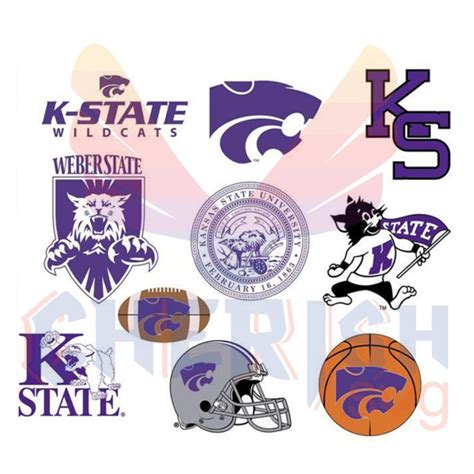 Kansas State Wildcats Logo Bundle File Svg Sport Svg Wild Cats
