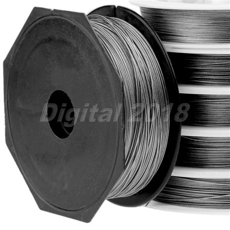 50m Strength Braided 7 Strands Stainless Steel Wire Fishing Line Test 6