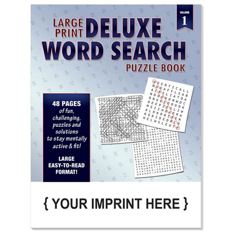 Large Print Deluxe Word Search Puzzle Book Promotions Now