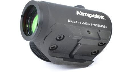 Aimpoint Micro H 1 Red Dot Weapon Sight Waterproof 2moa Weaver Mount