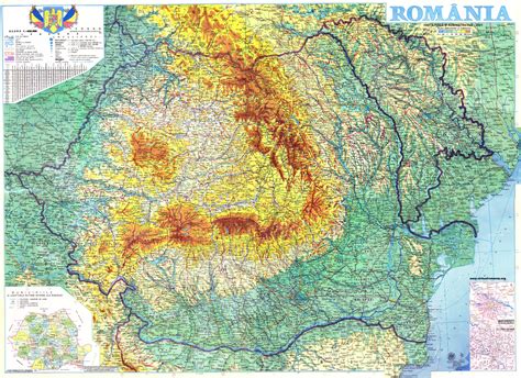This map shows a combination of political and. Large detailed map of Romania | Romania | Europe ...
