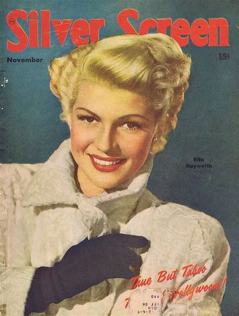 Rita Hayworth On The Cover Of Silver Screen Magazine November 1948