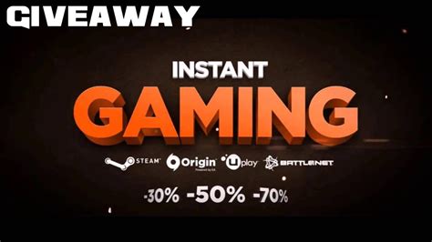 Giveaway Instant Gaming Fr Youtube