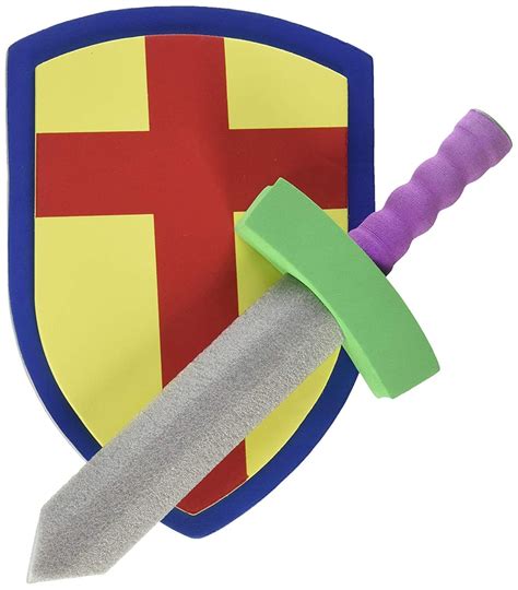 Super Z Childrens Foam Toy Medieval Joust Sword And Shield Set Foam
