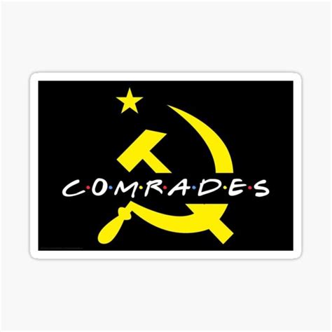 Friends Comrades Logo Sticker For Sale By Bobby127 Redbubble