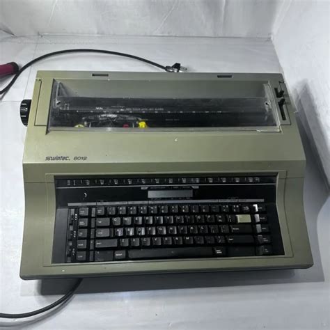 Swintec Model 8012 Electronic Electric Typewriter Powers On For Parts