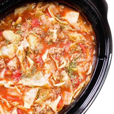 Unstuffed Cabbage Soup Recipe Low Carb Recipes By That S Low Carb Low Carb Slow Cooker