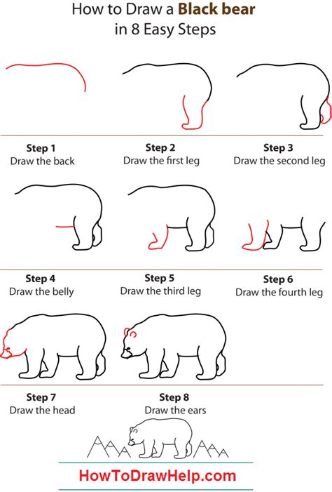Https://flazhnews.com/draw/how To Draw A Black Bear Step By Step Easy