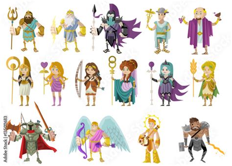 Olympian Roman And Greek Gods And Goddesses Buy This Stock Vector And